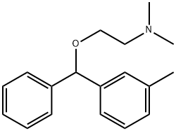 N,N-dimethyl-2-[(3-methylphenyl)-phenylmethoxy]ethanamine 结构式