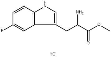 DL-5-fluoroTryptophan methyl ester hydrochloride Structure