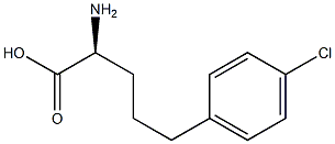 (S)-2-Amino-5-(4-chlorophenyl)pentanoic acid Struktur