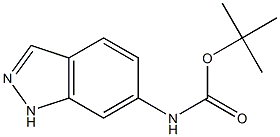 (1H-吲唑-6-基)氨基甲酸叔丁酯, 221070-94-6, 结构式