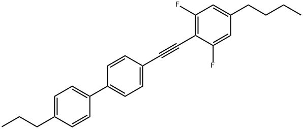 1,1'-Biphenyl, 4-[2-(4-butyl-2,6-difluorophenyl)ethynyl]-4'-propyl- Structure
