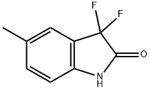 3,3-Difluoro-5-methyl-1,3-dihydro-indol-2-one Struktur