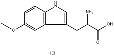 DL-5-甲氧基色氨酸盐酸盐 结构式