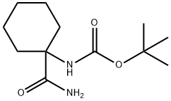 (1-Carbamoyl-cyclohexyl)-carbamic acid tert-butyl ester Structure