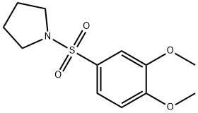 1-((3,4-dimethoxyphenyl)sulfonyl)pyrrolidine Structure
