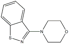 4-(1,2-benzothiazol-3-yl)morpholine 化学構造式