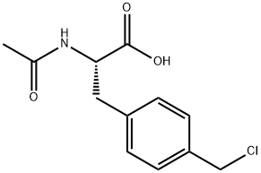 N-acetyl-4-(chloromethyl)- L-Phenylalanine Structure