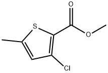3-Chloro-5-methyl-thiophene-2-carboxylic acid methyl ester 结构式