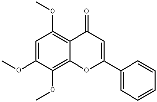 5,7,8-三甲氧基黄酮, 23050-38-6, 结构式