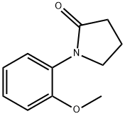 2-Pyrrolidinone, 1-(2-methoxyphenyl)-,23196-06-7,结构式
