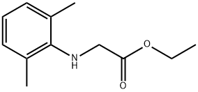 N-(2,6-ジメチルフェニル)グリシン=エチル 化学構造式