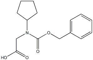 N-CBZ-S-环戊基甘氨酸, 23815-99-8, 结构式