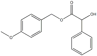 (4-methoxyphenyl)methyl 2-hydroxy-2-phenylacetate 结构式