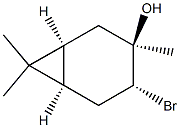 Bicyclo[4.1.0]heptan-3-ol, 4-bromo-3,7,7-trimethyl-, (1S,3R,4R,6R)- Structure
