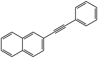 2-(2-phenylethynyl)naphthalene Struktur