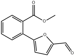 Benzoic acid,2-(5-formyl-2-furanyl)-, methyl ester 化学構造式