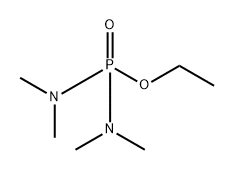 Phosphorodiamidic acid, tetramethyl-, ethyl ester 化学構造式