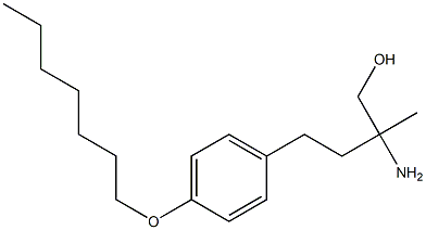 Benzenebutanol, b-amino-4-(heptyloxy)-b-methyl-,241476-69-7,结构式