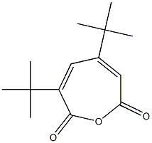 2,7-Oxepindione,3,5-bis(1,1-dimethylethyl)- Structure
