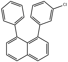 1-(3-氯苯基) - 8-苯基萘, 24299-68-1, 结构式