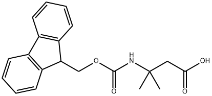 N-Fmoc-3-amino-3-methylbutanoic acid Structure