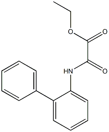 Acetic acid,2-([1,1'-biphenyl]-2-ylamino)-2-oxo-, ethyl ester 结构式