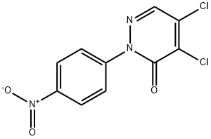 4,5-二氯-2-(4-硝基苯基)-2,3-二氢哒嗪-3-酮,24725-60-8,结构式