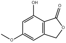 7-羟基-5-甲氧基异苯并呋喃-1(3H)-酮 结构式