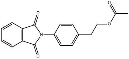 4-(1,3-dioxoisoindolin-2-yl)phenethyl acetate Struktur