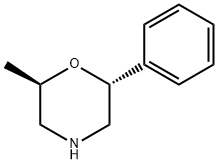 (2R,6R)-2-甲基-6-苯基吗啉, 250596-82-8, 结构式