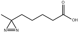 5-(3-methyl-3H-diazirin-3-yl)pentanoic acid 结构式