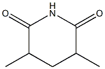 2,6-Piperidinedione,3,5-dimethyl- Struktur