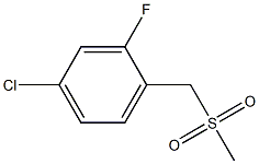 4-chloro-2-fluoro-1-(methylsulfonylmethyl)benzene 结构式