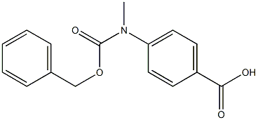 Benzoic acid,4-[methyl[(phenylmethoxy)carbonyl]amino]- Structure