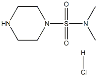N,N-二甲基哌嗪-1-磺酰胺盐酸盐, 253176-46-4, 结构式