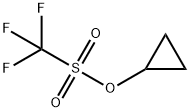 METHANESULFONIC ACID, TRIFLUORO-, CYCLOPROPYL ESTER 结构式