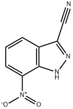 7-硝基-1H-吲唑-3-腈, 256228-66-7, 结构式