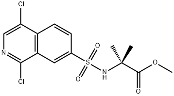 methyl 2-{[(1,4-dichloro-7-isoquinolinyl)sulphonyl]amino}isobutyrate,256477-62-0,结构式