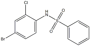 N-(4-Bromo-2-chlorophenyl)benzenesulfonamide, 97%,262433-10-3,结构式