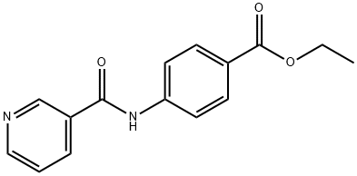 Benzoic acid,4-[(3-pyridinylcarbonyl)amino]-, ethyl ester Structure