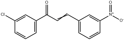 (2E)-1-(3-chlorophenyl)-3-(3-nitrophenyl)prop-2-en-1-one Struktur
