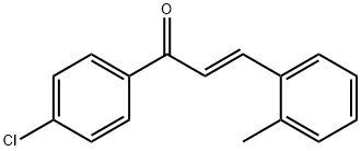 (2E)-1-(4-chlorophenyl)-3-(2-methylphenyl)prop-2-en-1-one Struktur