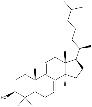Lanosta-7,9(11)-dien-3-ol,(3b)- (9CI) Structure
