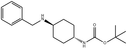 tert-Butyl (1R*,4R*)-4-(benzylamino)cyclohexylcarbamate Structure