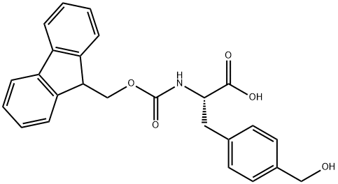 FMOC-DL-4-羟甲基苯丙氨酸, 266999-25-1, 结构式