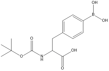 (2S)-2-[(t-butoxycarbonyl) amino]-3-[4-(dihydroxyboranyl) phenyl] propionic acid||| Struktur