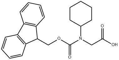 2-[环己基({[(9H-芴-9-基)甲氧基]羰基})氨基]乙酸,269078-70-8,结构式