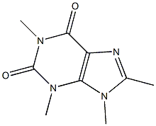 1H-Purine-2,6-dione,3,9-dihydro-1,3,8,9-tetramethyl- 结构式