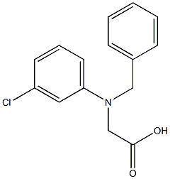 N-phenylmethyl-DL-3-Chlorophenylglycine Struktur