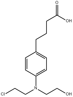 N-(2-羟乙基)苯丁酸氮芥, 27171-89-7, 结构式